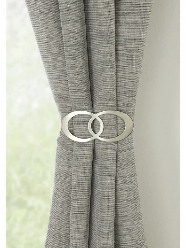 GARDINIA Raffspange Infinity Doppelring Silber Metall - Bild 4