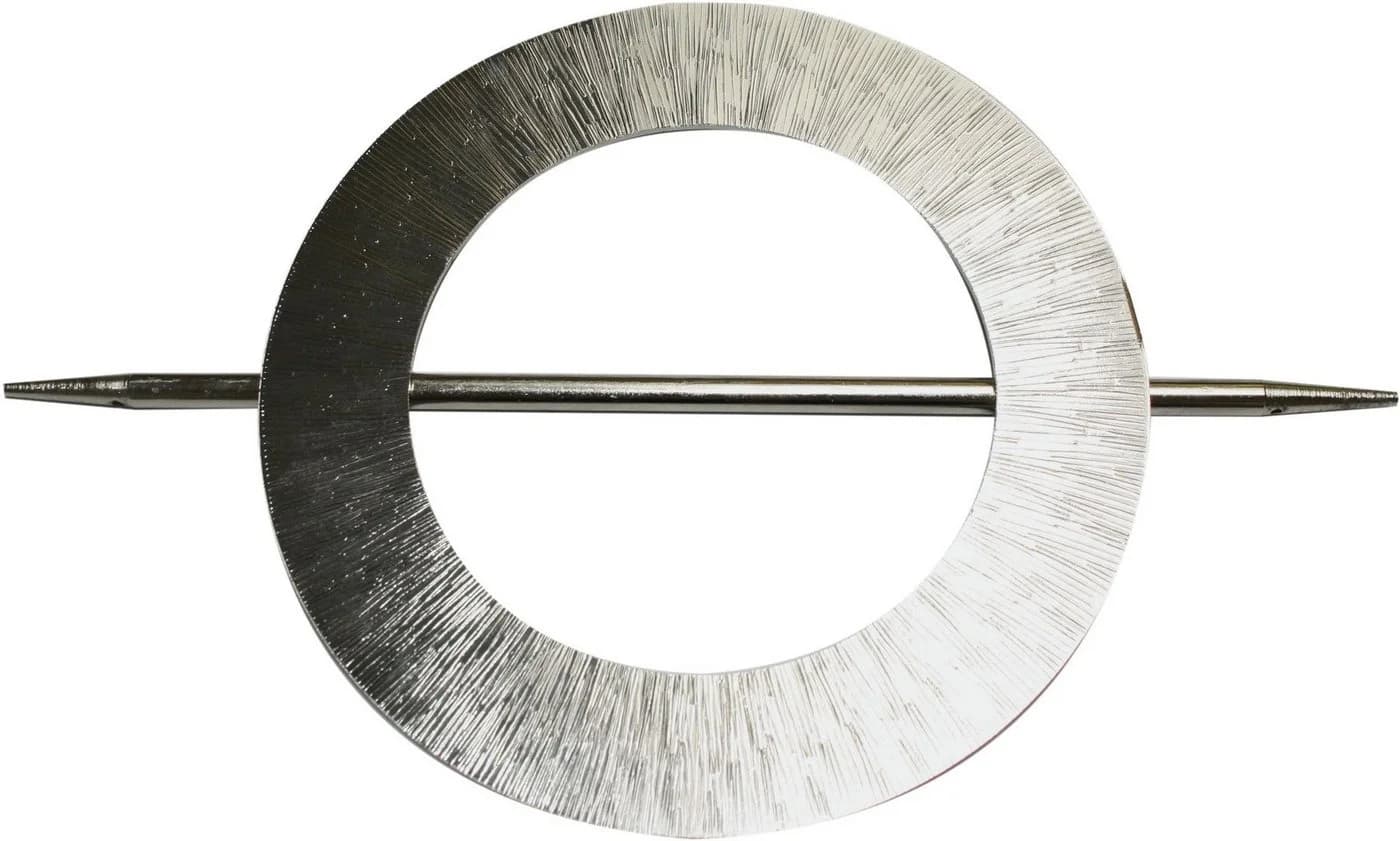 GARDINIA Dekoklammer Raffhalter Silber Metall Dekospange mit Stab