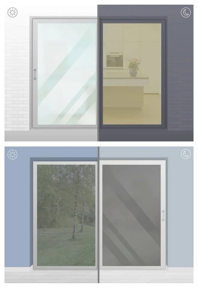 GARDINIA Fensterfolie Silber 90% UV-Schutz Blickdicht