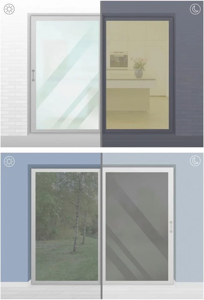 Fensterfolie GARDINIA Gr. 2, silber, 90x200cm, PVC, 90% UV-Schutz