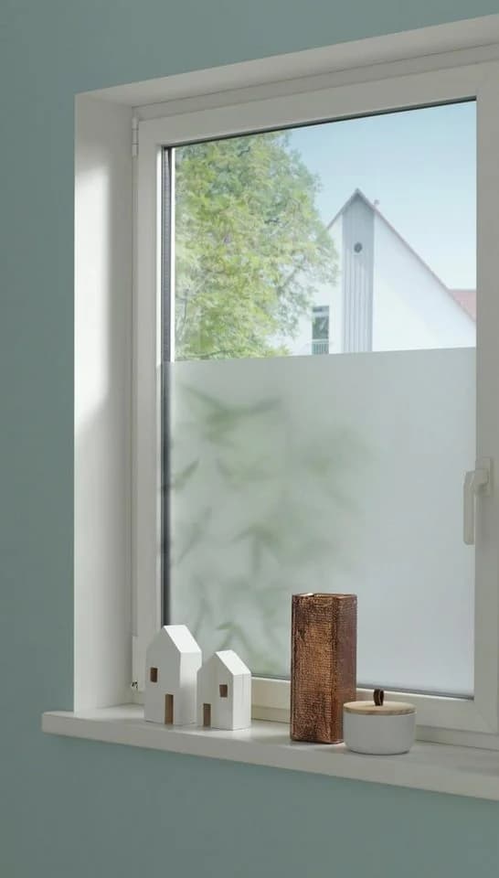 GARDINIA Privacy 50 Fensterfolie PVC Halbtransparent UV-Schutz