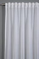 GARDINIA Voile Uni Gardine Weiß mit verdeckten Schlaufen Bild 3