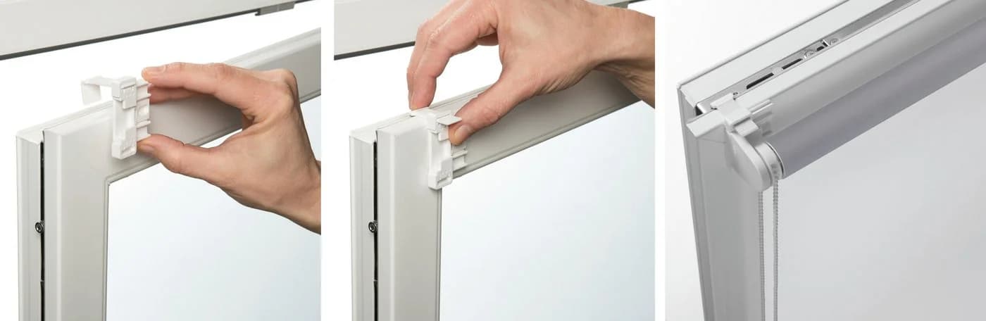GARDINIA Seitenzugrollo EASYFIX Thermo Weiß Verdunkelnd Klemmfix - Bild 5