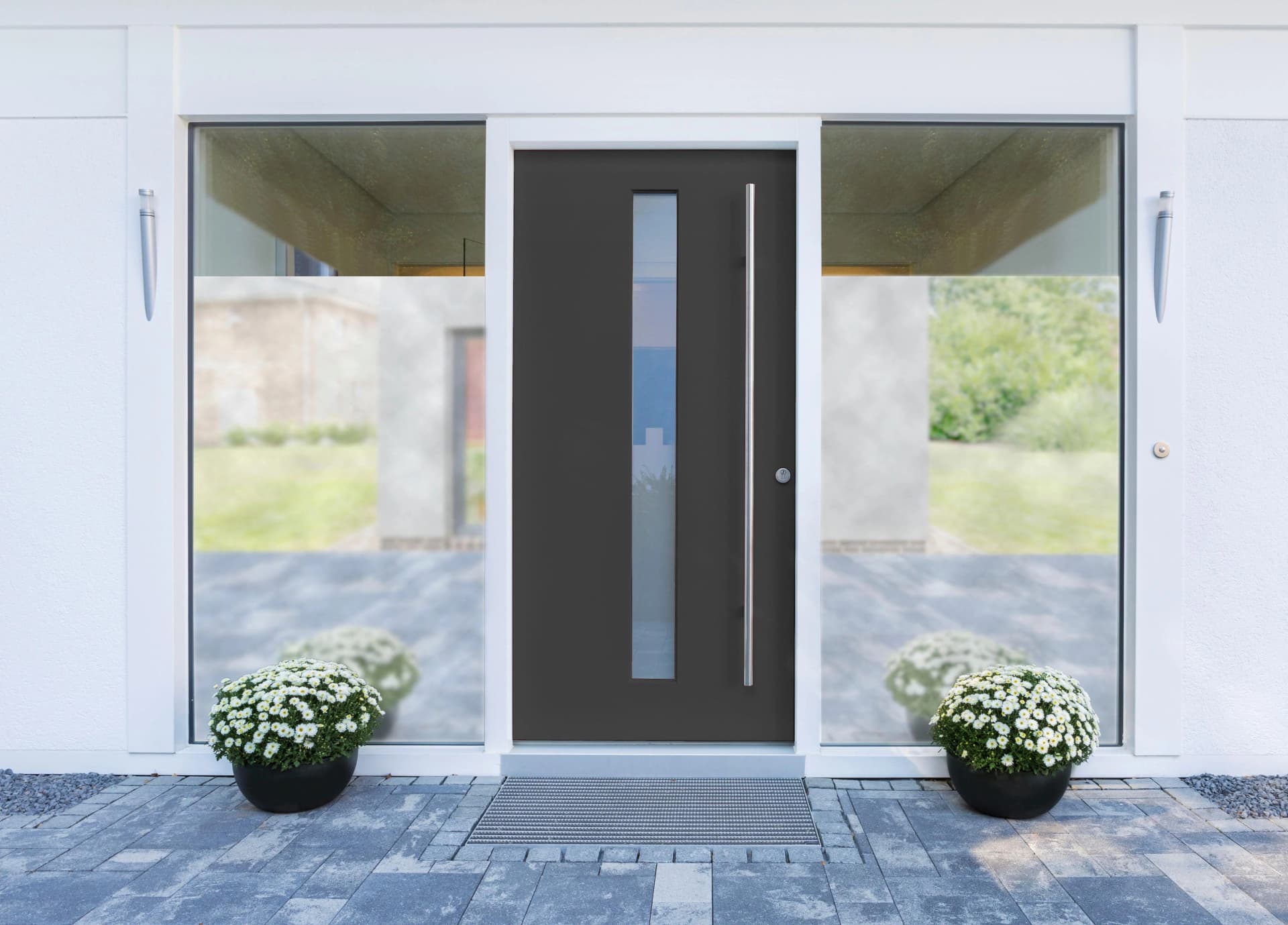 GARDINIA Fensterfolie Statische UV-Folie Halbtransparent Silber 77% UV-Schutz