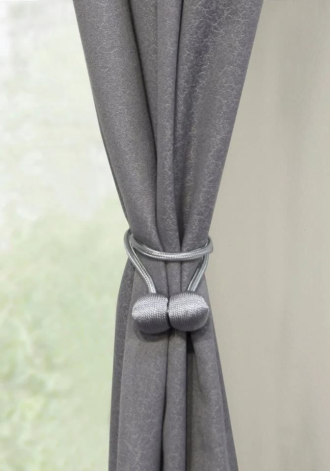 GARDINIA Raffhalter Flex-S mit Magnet Silber 2-tlg.