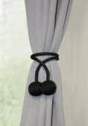 GARDINIA Raffhalter Flex-S mit Magnet 2-tlg. Schwarz Bild 1