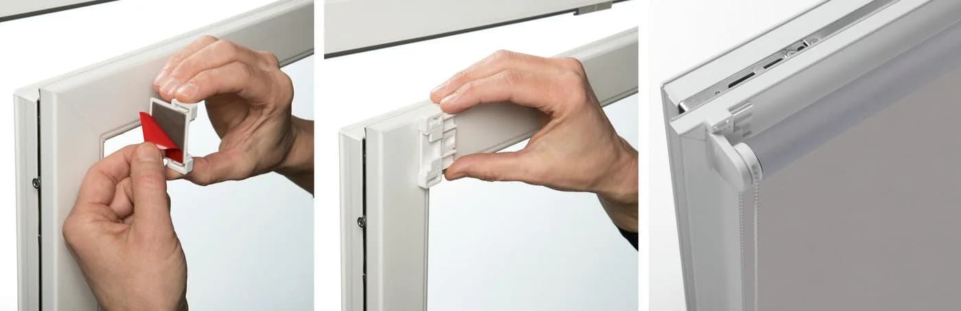 GARDINIA EASYFIX Rollo Thermo Grau Verdunkelnd Klemmfix - Bild 5