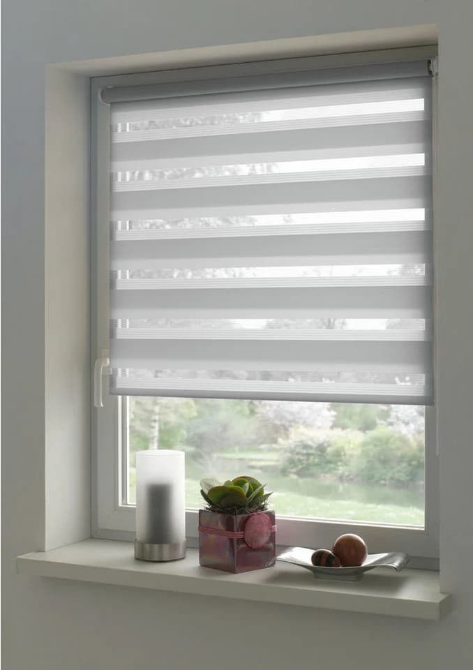 OTTO HOME Doppelrollo Duo Klemmrollo Hellgrau Polyester - Bild 2