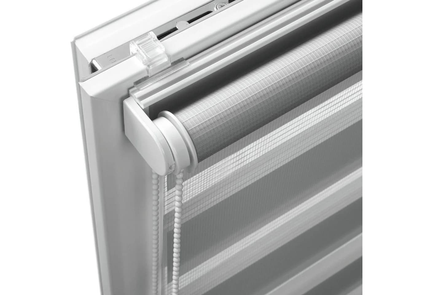 OTTO HOME Doppelrollo Duo Klemmrollo Hellgrau Polyester - Bild 4