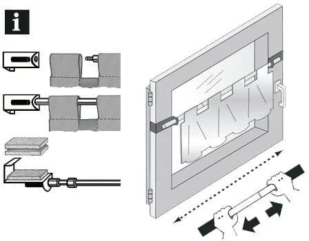 GARDINIA Scheibenstange Spannvitrage Ø 9 mm Metall Schwarz - Bild 5