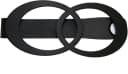 GARDINIA Raffspange Infinity Doppelring Schwarz Metall Bild 2
