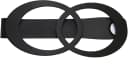GARDINIA Raffspange Infinity Doppelring Schwarz Metall Bild 4
