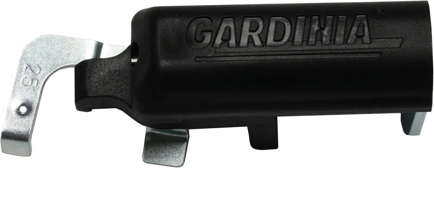Gardinia Klemmträger Sichtschutzbefestigung Schwarz 2-tlg. Ohne Bohren