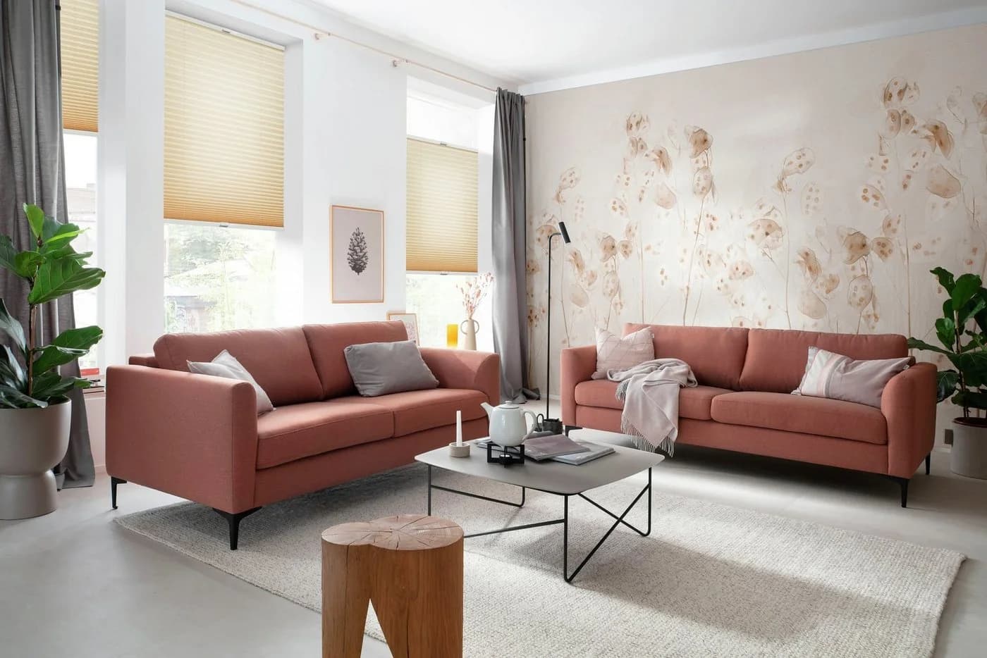 Plissee Milla Beige 100% Polyester Blickdicht