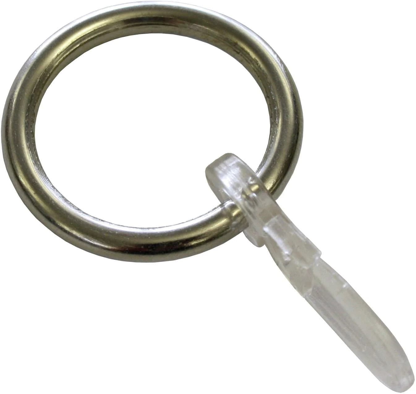 Gardinia Gardinenringe Kos Silber Edelstahl-Optik 6 Stück
