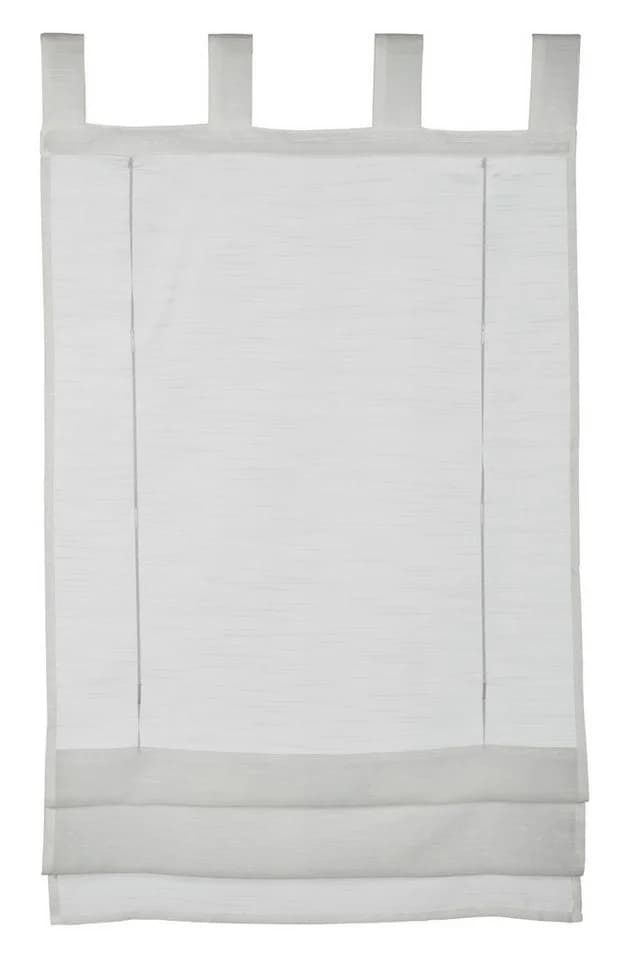 GARDINIA Raffrollo Voile Schlaufen Weiß Transparent - Bild 2