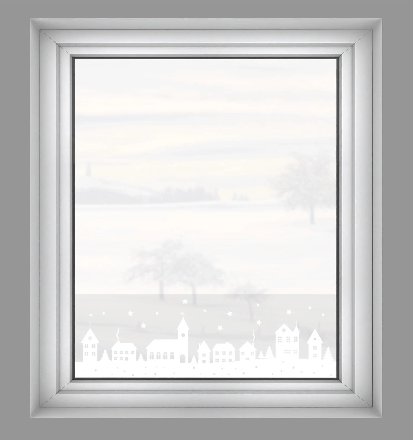 Gardinia X-Mas Stadt Fensterfolie 20 x 150 cm PVC