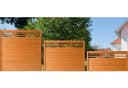 BM MASSIVHOLZ Sichtschutzelement EA5Y-F1X 2 Braun Kirschbaumfarben Bild 1