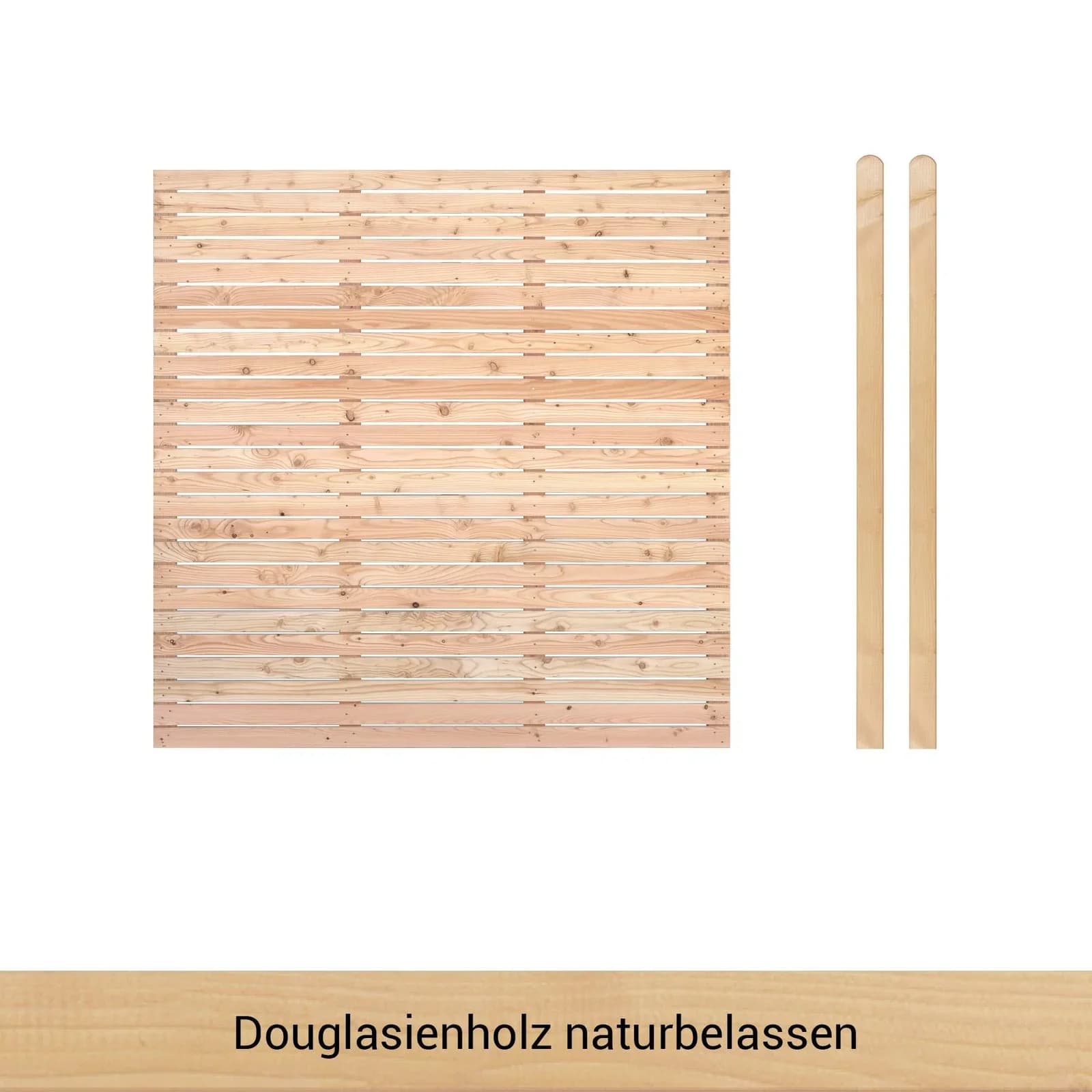 Zaun BM MASSIVHOLZ "Kurt Set 1" 180 cm Holzwerkstoff