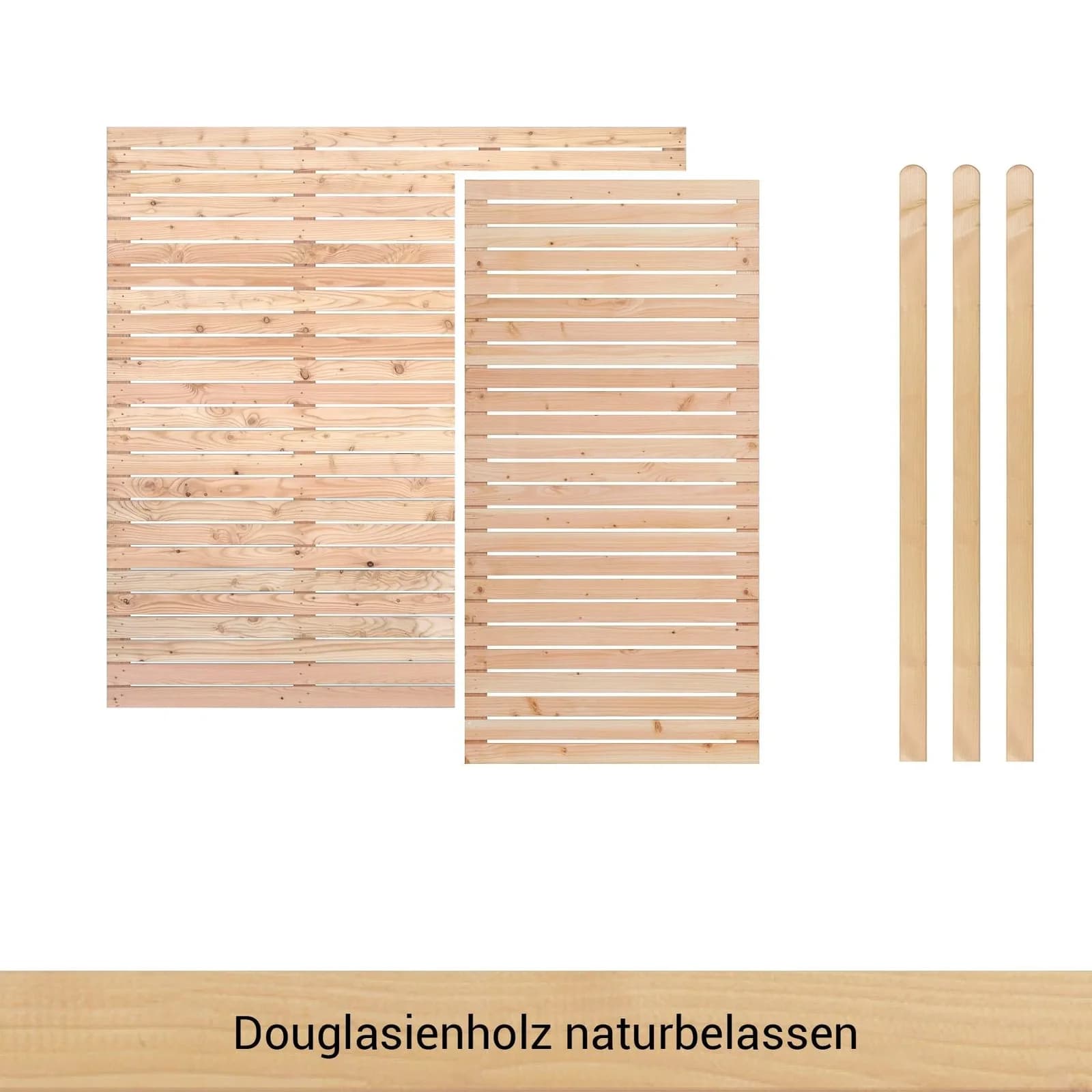 Zaun BM MASSIVHOLZ "Kurt Set 1.1" Holzwerkstoff 180 cm