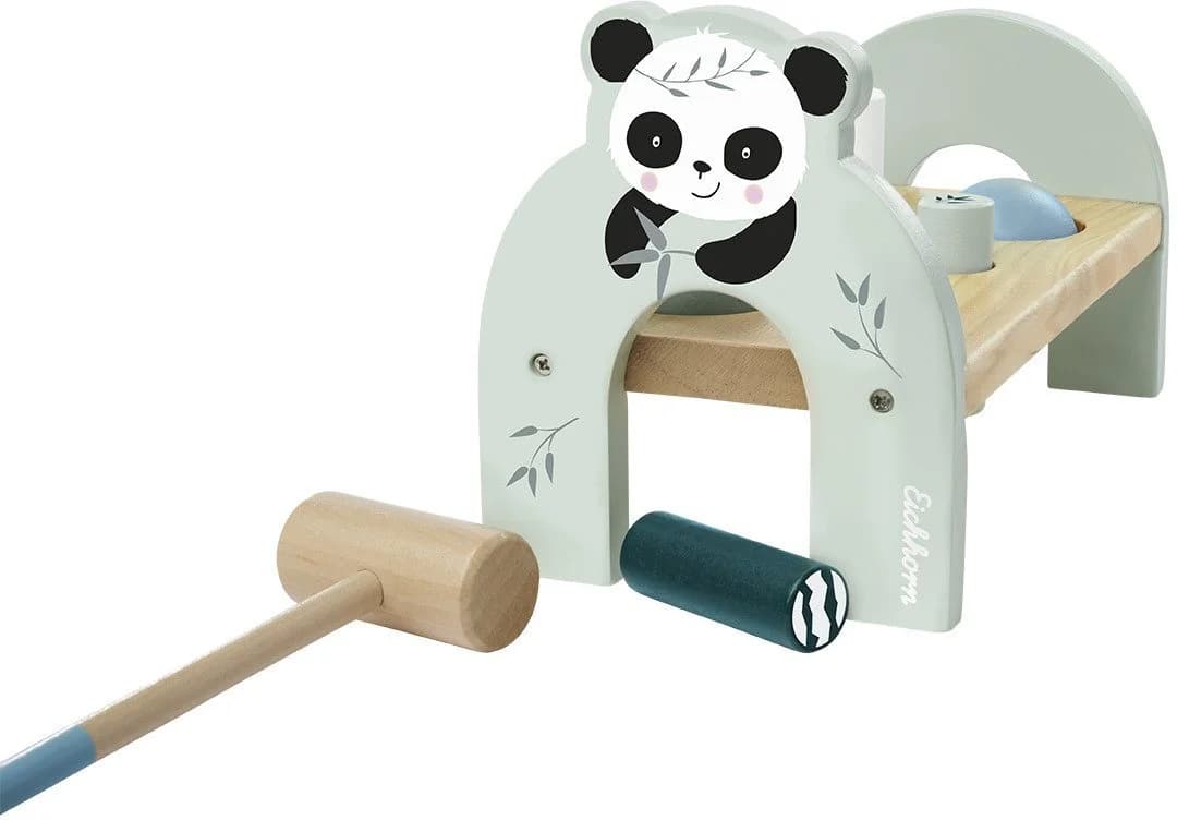 Eichhorn Klopfbank Panda 8-tlg. Bunt/Grau aus Holz - Bild 4