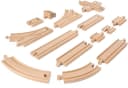 EICHHORN Schienenerweiterungs-Set Großes Schienensortiment 44-tlg. Holzbraun Bild 1