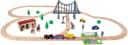 Eichhorn Spielzeug-Eisenbahn Bahnset mit Brücke 55-tlg. Bunt Holz Bild 3