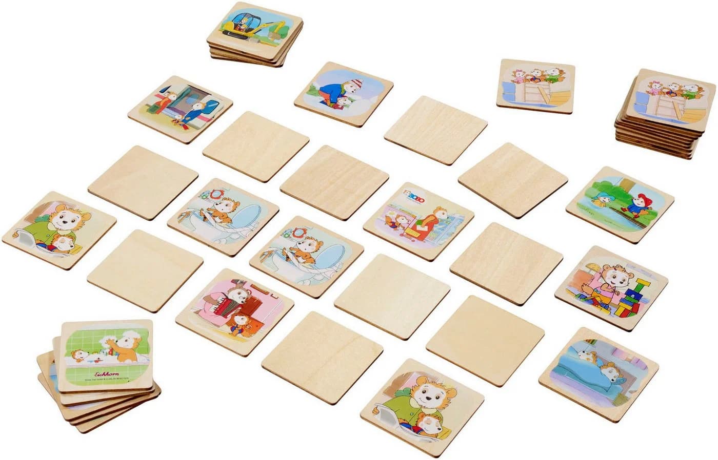 Eichhorn Spiel Bobo Siebenschläfer Memo-Spiel Bunt Holz Kinderspiel - Bild 2