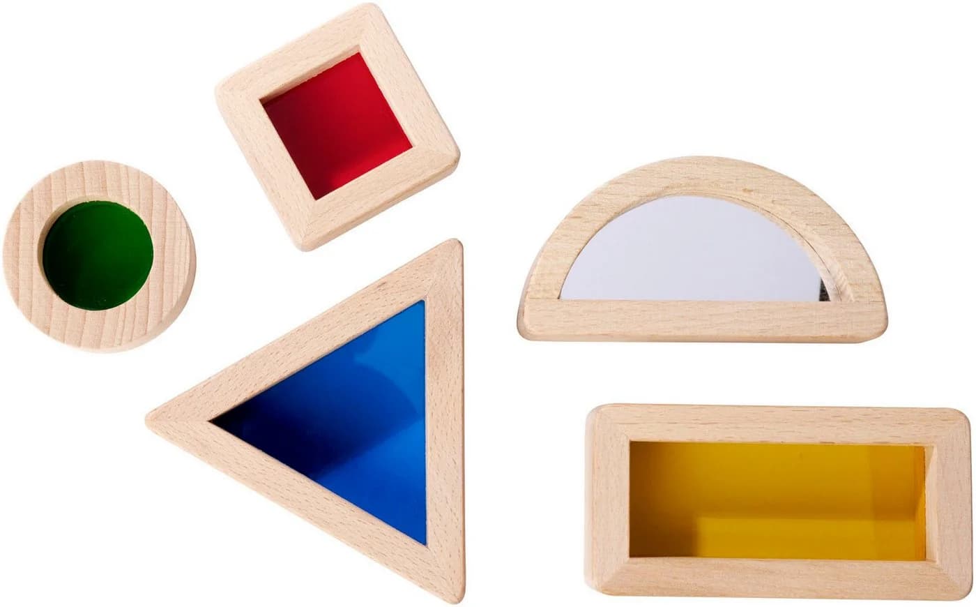 Eichhorn Montessori Fensterbausteine 5-tlg. Bunt Holz Acrylglas - Bild 4