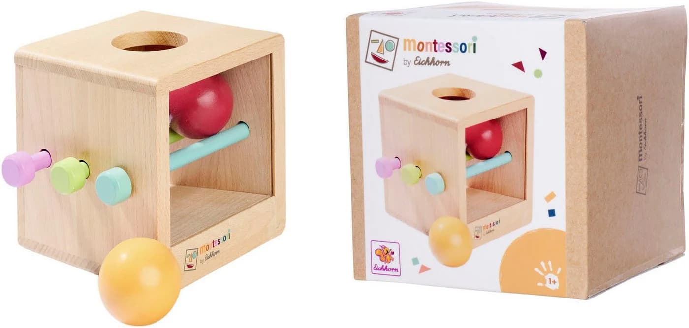 Eichhorn Montessori Box mit Kugeln - Lernspielzeug Bunt - Bild 2