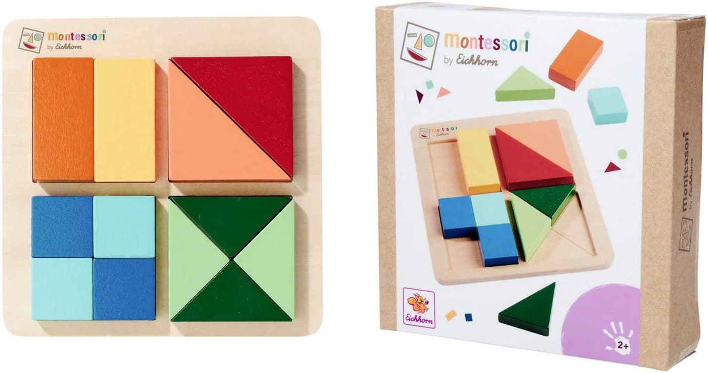 Eichhorn Puzzle Montessori Formenpuzzle 12-teilig Bunt - Bild 2
