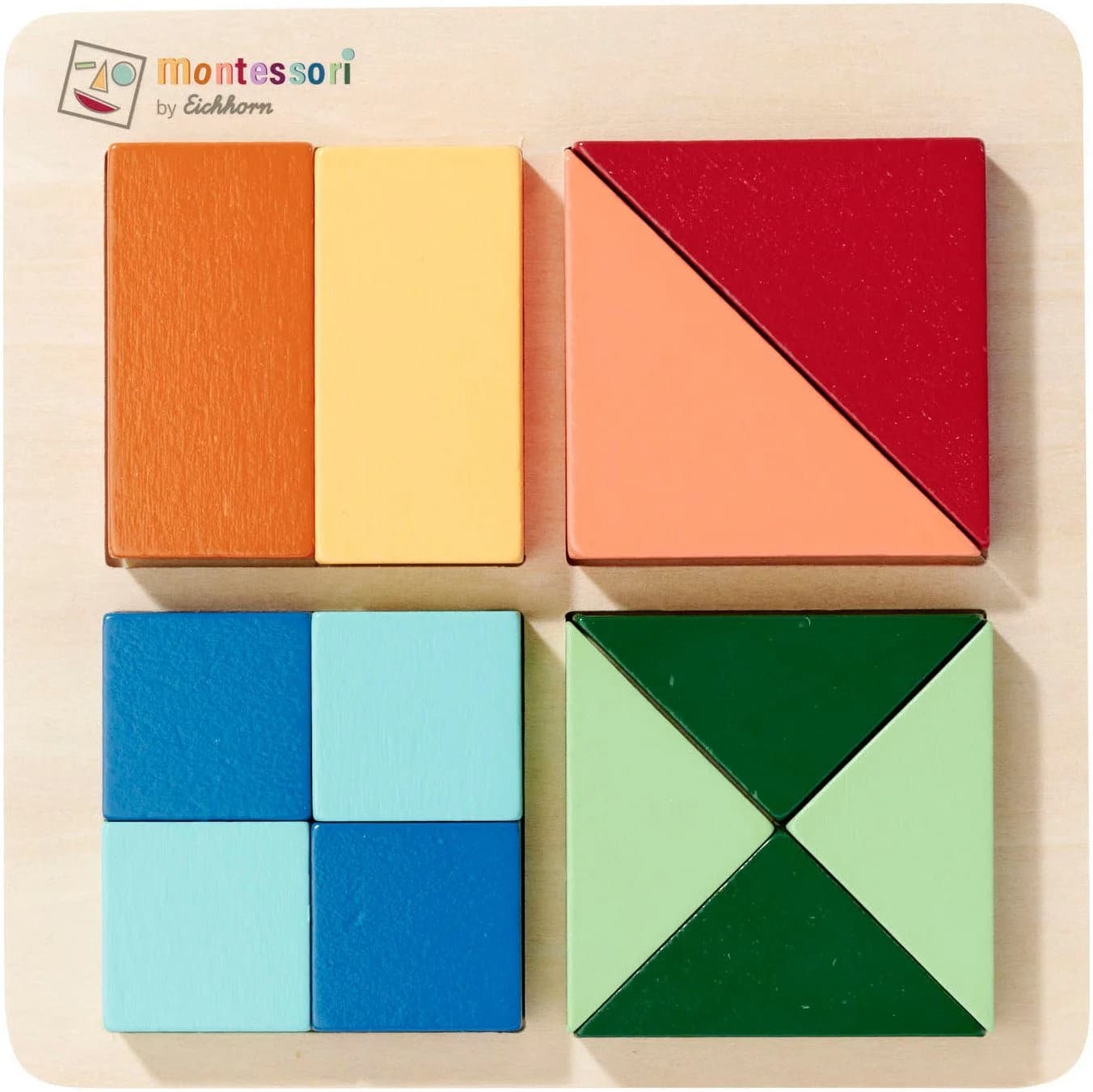 Eichhorn Puzzle Montessori Formenpuzzle 12-teilig Bunt - Bild 3