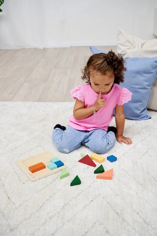 Eichhorn Puzzle Montessori Formenpuzzle 12-teilig Bunt - Bild 5