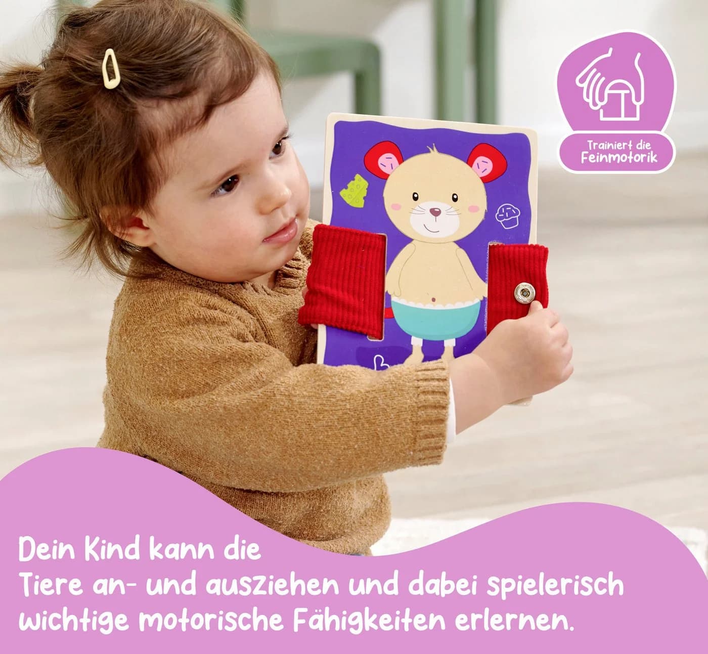 Eichhorn Lernspielzeug Lernbretter Textil Set 4-St - Bild 5