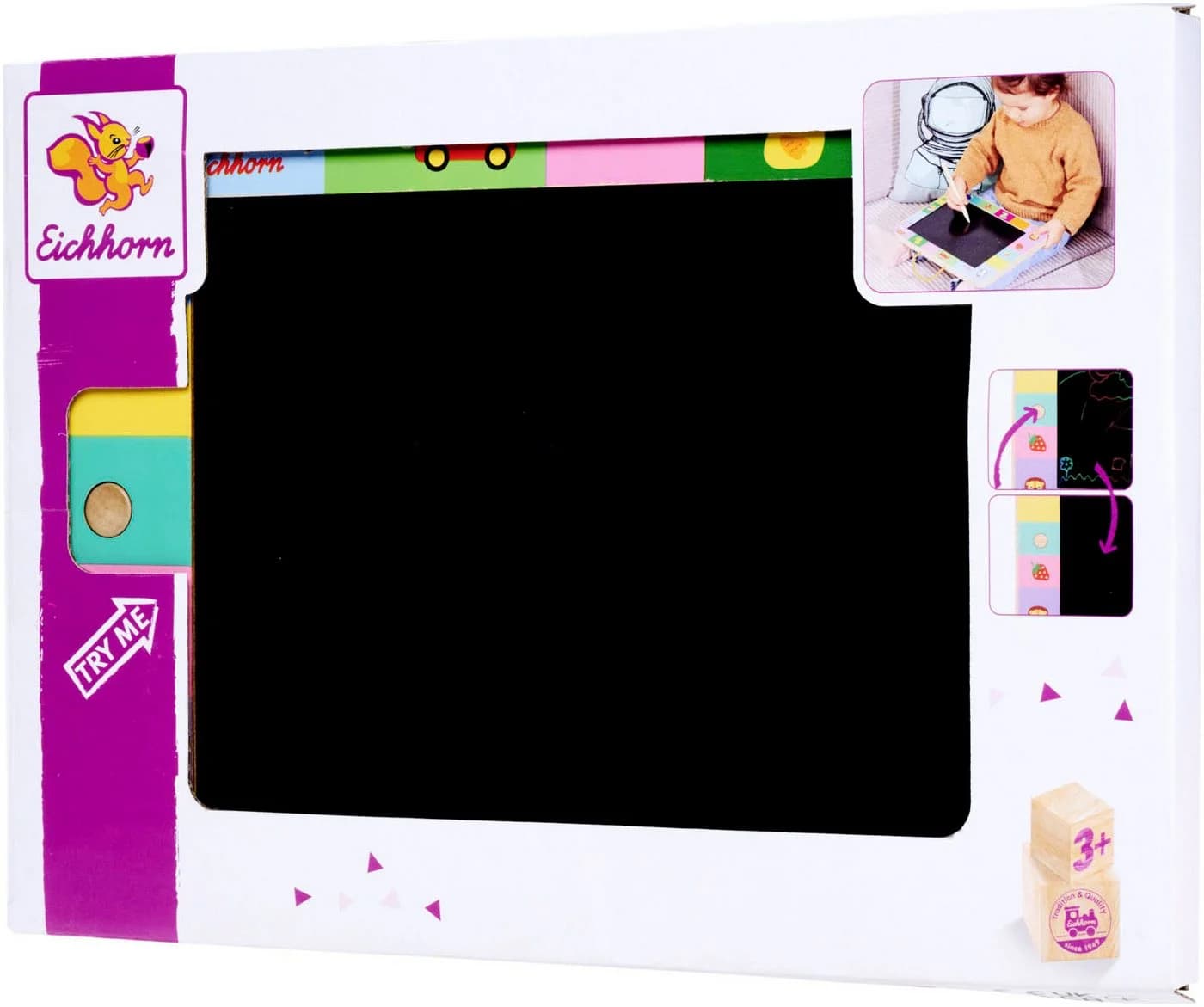 Eichhorn Tafel Zeichentafel LCD Bunt