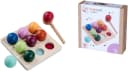 Eichhorn Steckspielzeug Montessori Sortierkugeln Bunt Holz Bild 2