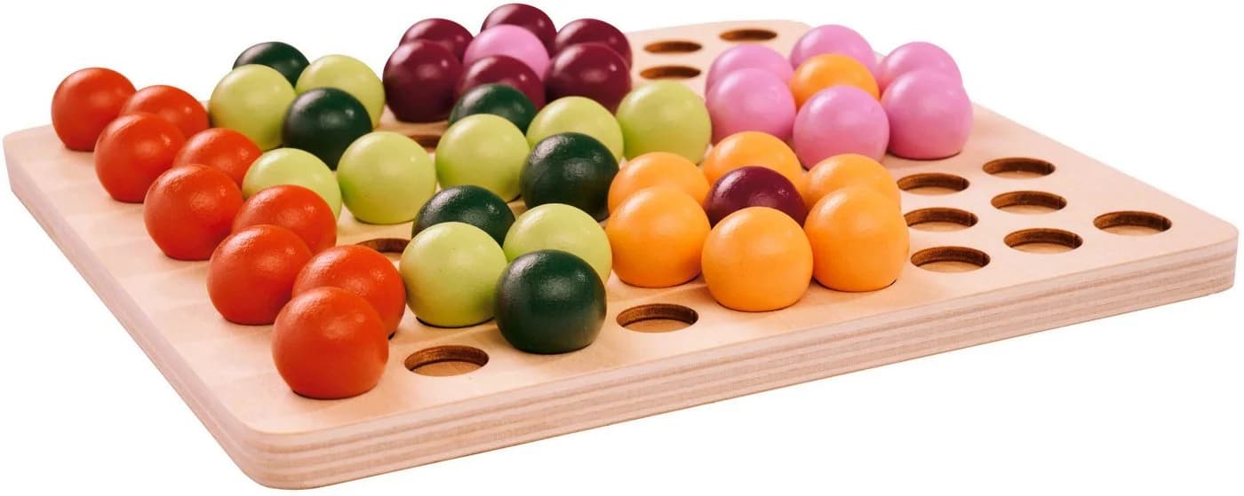 Eichhorn Steckspielzeug Montessori Sortierperlen Bunt - Bild 4