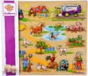 Eichhorn Steckpuzzle Bauernhof 23 Teile FSC Holz Bild 1