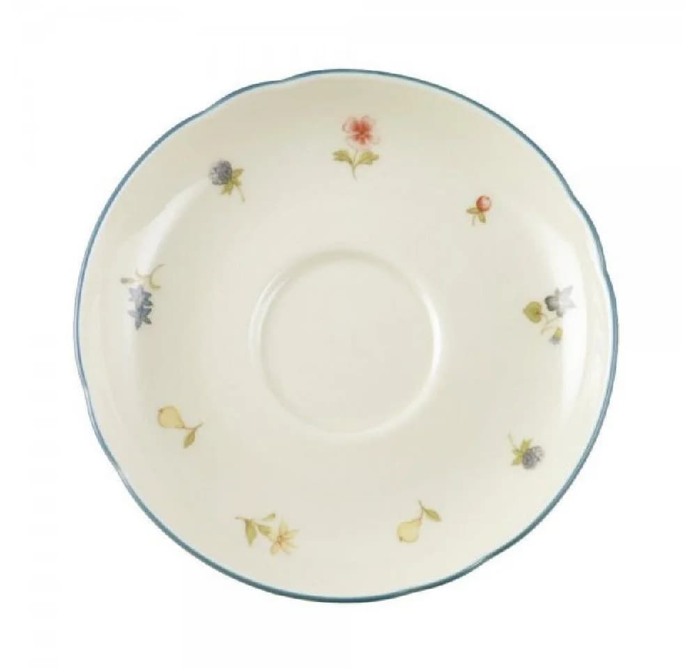 Seltmann Weiden Untertasse Marie-Luise Streublume Elfenbein 15cm