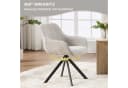 CANMOV Esszimmerstuhl 360° drehbar mit Armlehnen Grau Schwarz Bild 4