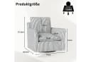 CANMOV Loungesofa Einzelsofa 360° Drehbar Relaxsessel Blau Bild 1