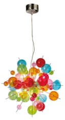 NÄVE Pendelleuchte Explosion Bunt Glas Metall 10xG9 Bild 1