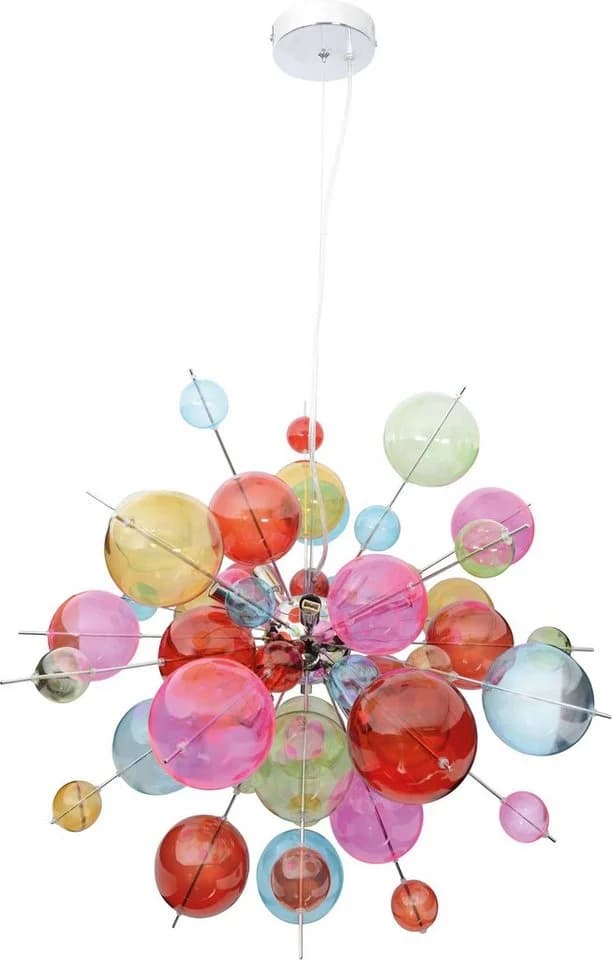 NÄVE Pendelleuchte Explosion Bunt Glas Metall 10xG9 - Bild 2