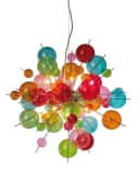 NÄVE Pendelleuchte Explosion Bunt Glas Metall 10xG9 Bild 3
