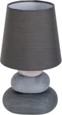 NÄVE LED Tischleuchte Stoney Grau Keramik Textil Bild 5