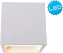 Moderne Wandleuchte aus Gips in Weiß Bild 2
