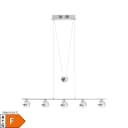 NÄVE LED Pendelleuchte Sphere Chrom Grau 5x6 LEDs Bild 1