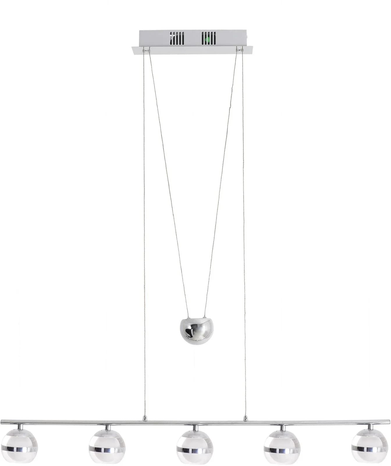 NÄVE LED Pendelleuchte Sphere Chrom Grau 5x6 LEDs - Bild 2