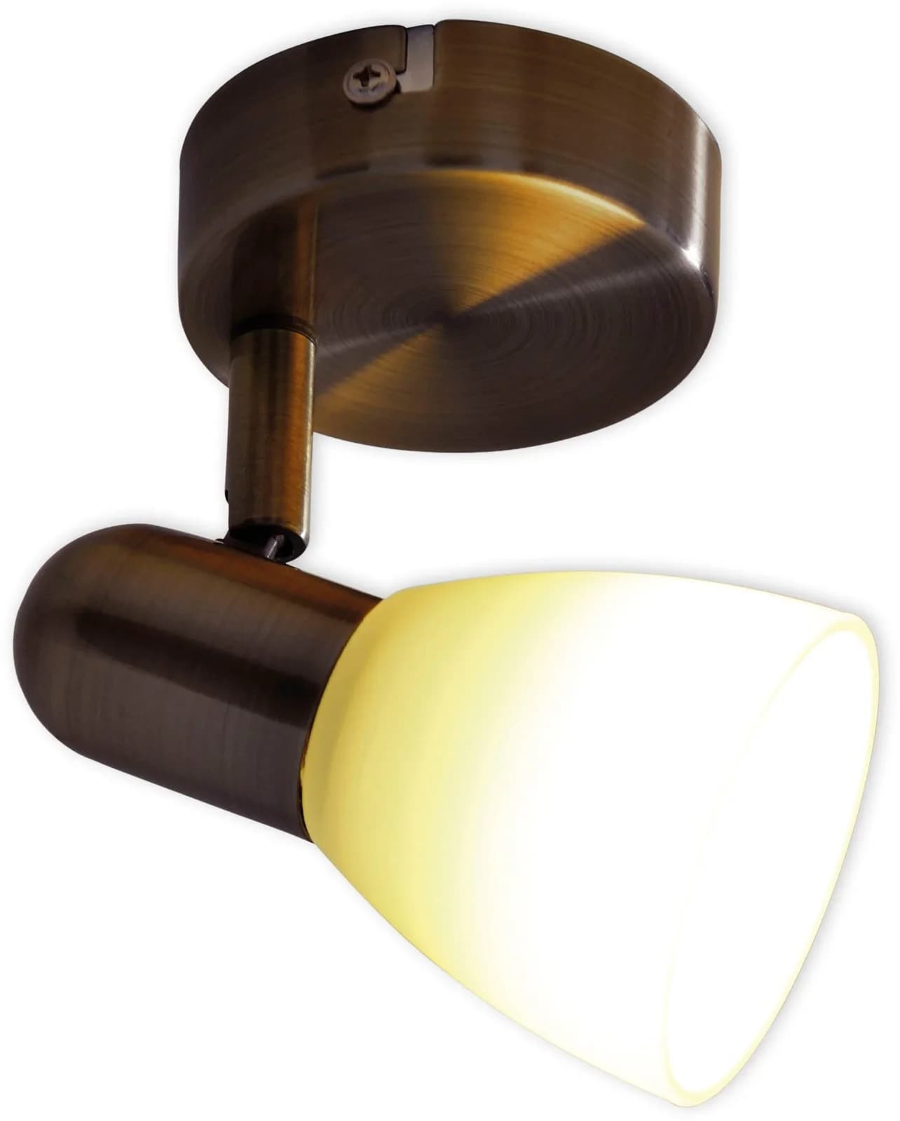 Näve LED Deckenspot Mestre Braun LED Leuchte
