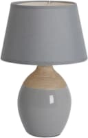 NÄVE Tischleuchte Talia Grau Beige Keramik Textil E14 Bild 2